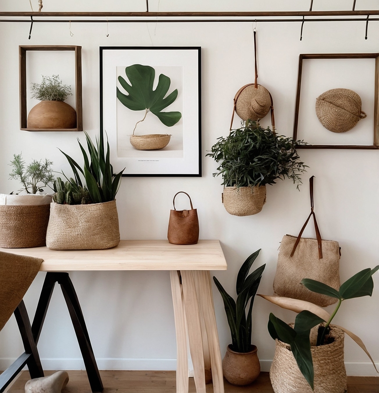 Estilo sostenible con texturas naturales.